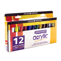 DALER ROWNEY Graduate set akrilnih barv 12 x 22 ml