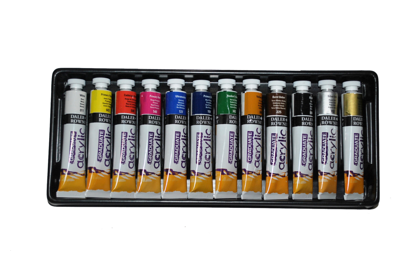 DALER ROWNEY Graduate set akrilnih barv 12 x 22 ml