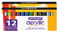 DALER ROWNEY Graduate set akrilnih barv 12 x 22 ml