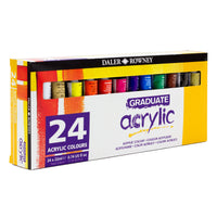 Set akrilnih barv DALER ROWNEY Graduate 24 x 22 ml