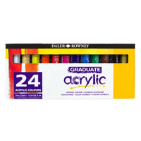 Set akrilnih barv DALER ROWNEY Graduate 24 x 22 ml