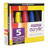 DALER ROWNEY Graduate set akrilnih barv 5 x 120 ml