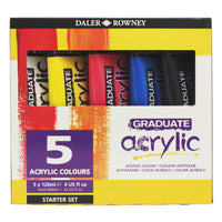 DALER ROWNEY Graduate set akrilnih barv 5 x 120 ml