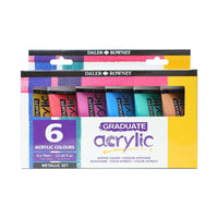 DALER ROWNEY D&R Graduate set kovinskih akrilnih barv 6 x 75 ml