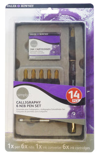 Kaligrafski set DALER ROWNEY Simply 14 kosov s priborom