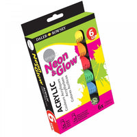 DALER ROWNEY D&R Simply set neonskih akrilnih barv 6 x 12 ml