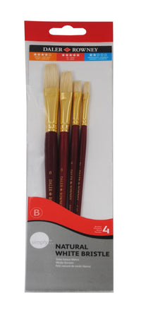 DALER ROWNEY Simply set čopičev za olje prašičja ščetina 4 kos velikost 1