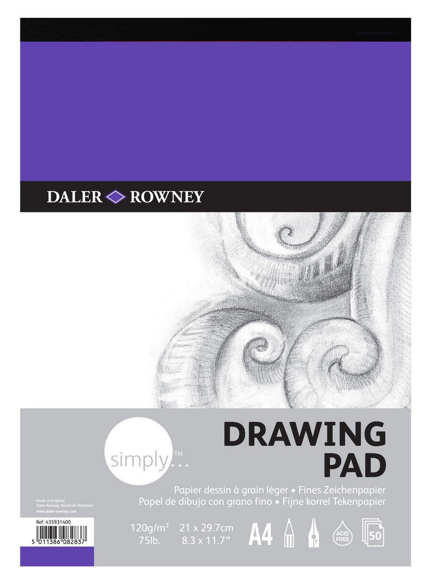 DALER ROWNEY Simply skicirka A4 120 g 50L lepljena