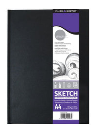Skicirka DALER ROWNEY Simply ekstra bela 100 g A4 54L trda vezava