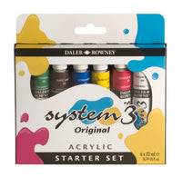 DALER ROWNEY System3 set akrilnih barv 6 x 22 ml