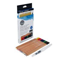 Daler Rowney Akvarelni svinčniki Set 12 svinčnikov z vodnim čopičem – pogled 2