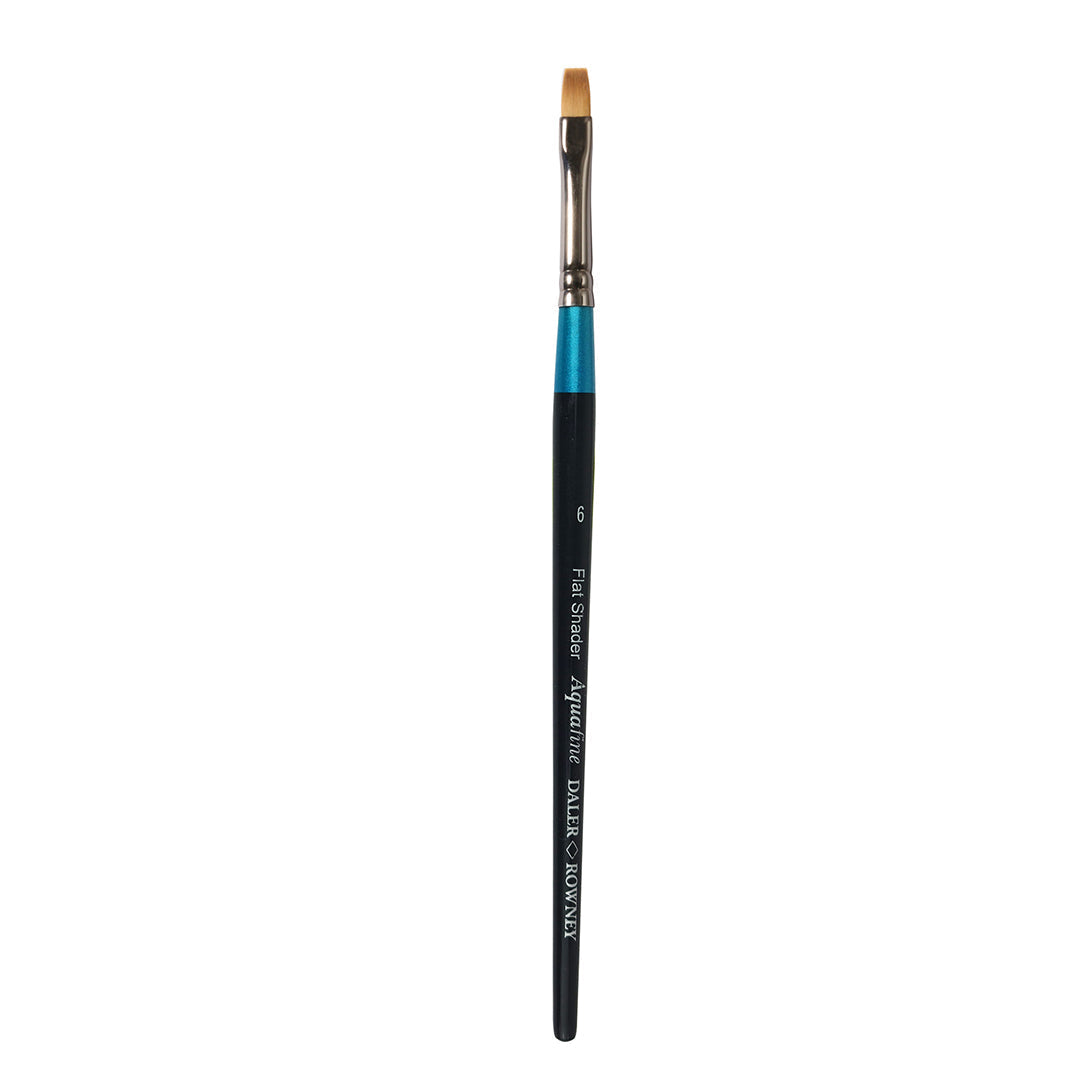 DALER ROWNEY Aquafine sintetični čopič za akvarel s kratkim ročajem flat shader