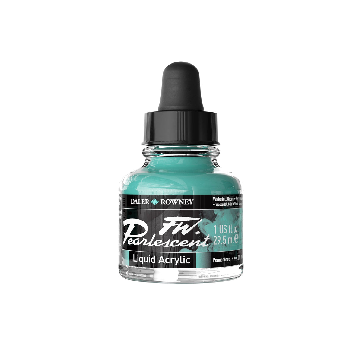 DALER ROWNEY FW biserno akrilno črnilo 29,5 ml – Slap zelena