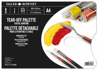 DALER ROWNEY odtrgalna paleta za oljne barve 35,5 x 25,4 cm, 50 listov