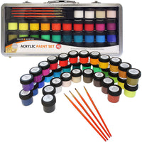 DALER ROWNEY Simply set akrilnih barv 40 kos v kovinskem kovčku