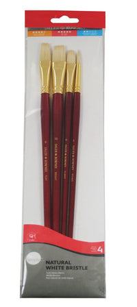 DALER ROWNEY Simply set čopičev za oljne barve prašičje ščetine, 4 kos, velikost 2