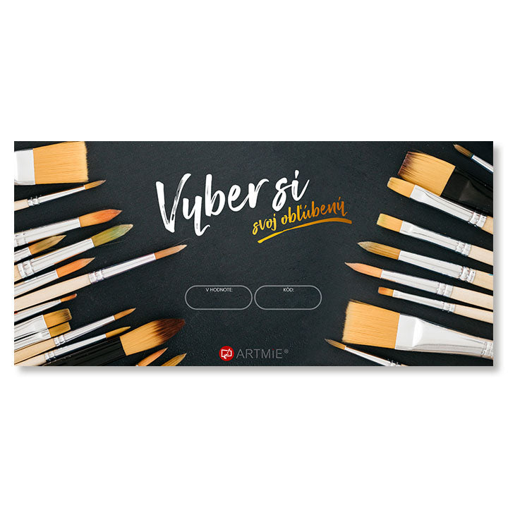 Darilni bon za čopiče za vsakega umetnika