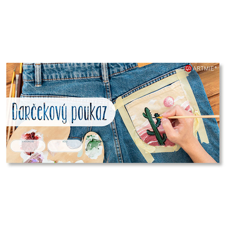 Darilni bon za slikanje na tekstil in usnje