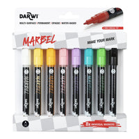 DARWI Marbel komplet akrilnih markerjev 2 mm Light