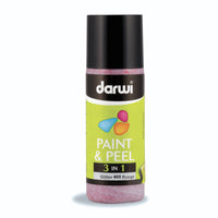 Barva za steklo, ki se odlepi DARWI Paint & Peel 3v1 80 ml – rdeča z bleščicami