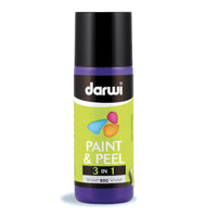 Barva za steklo, ki se odlepi DARWI Paint & Peel 3v1 80 ml – vijolična