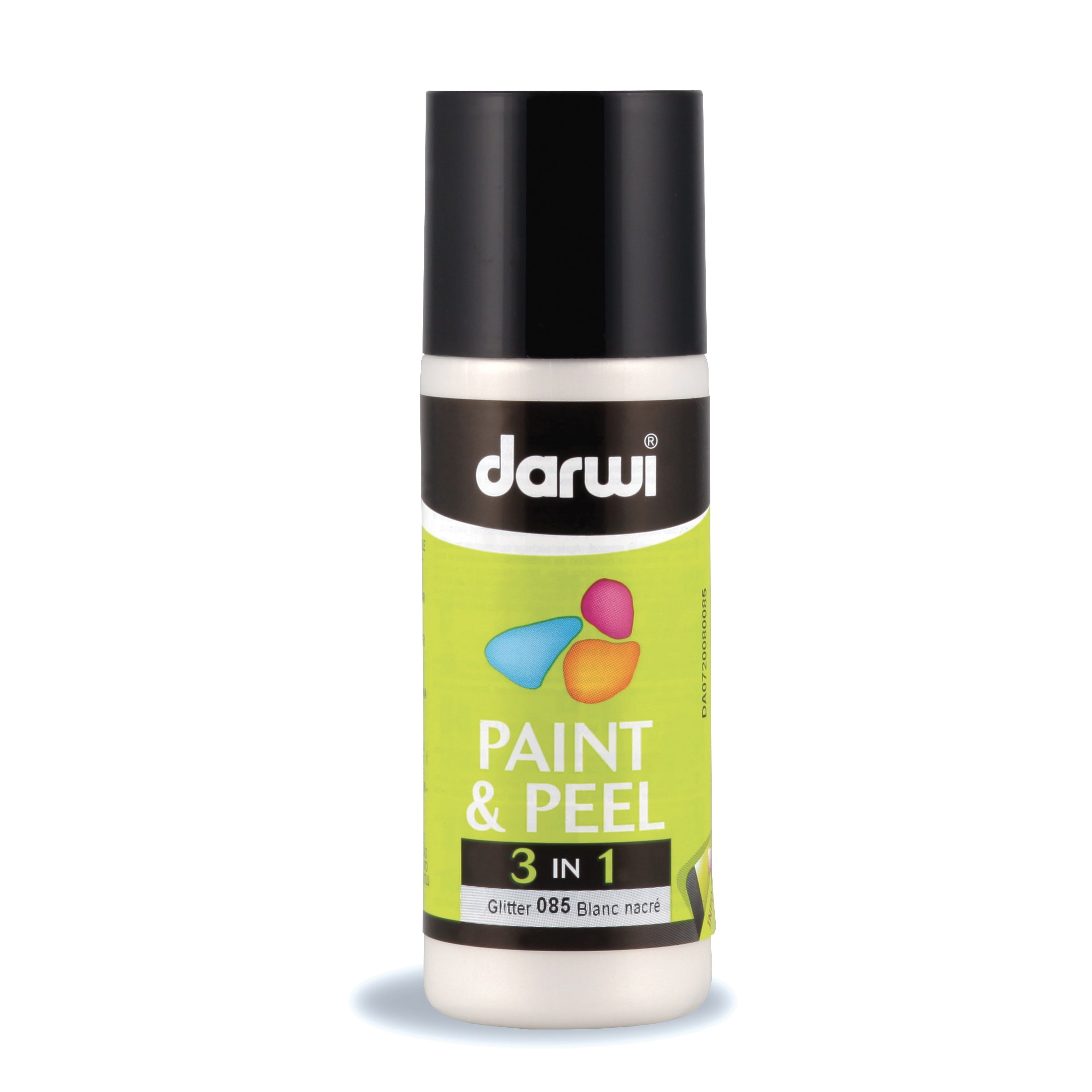 Barva za steklo, ki se odlepi DARWI Paint & Peel 3v1 80 ml – biserna