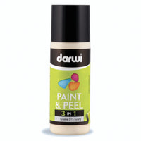 Barva za steklo, ki se odlepi DARWI Paint & Peel 3v1 80 ml – slonokoščena