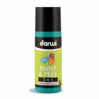 Barva za steklo, ki se odlepi DARWI Paint & Peel 3v1 80 ml – temno zelena