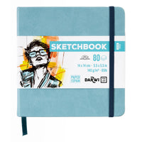 DARWI skicirka Soft Blue 14 x 14 cm 140 g 80 listov