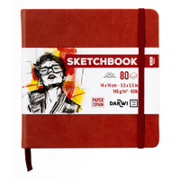 DARWI skicirni blok Terracotta 14 x 14 cm, 140 g/m², 80 listov