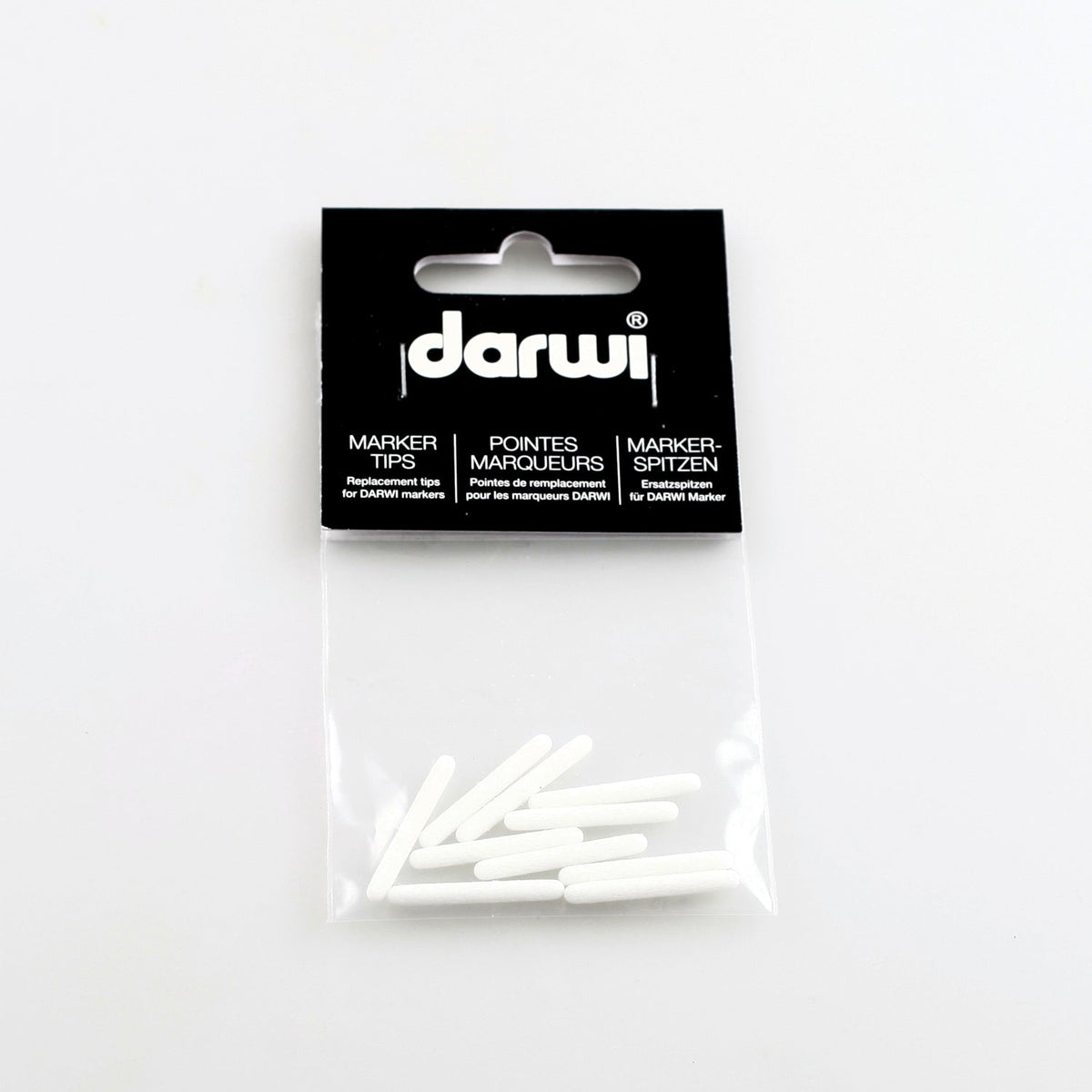 DARWI Tex Glitter nadomestne konice za tekstil 2 mm – 10 kosov