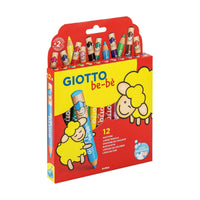 Debele okrogle barvice GIOTTO Be-Be – 12 barv
