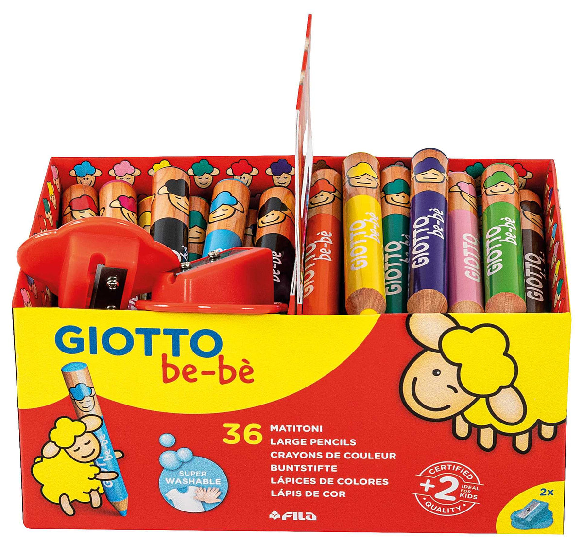 Debele okrogle barvice GIOTTO be-bè šolsko pakiranje