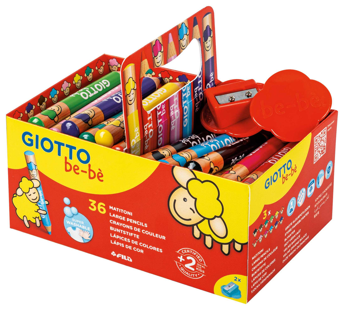 Debele okrogle barvice GIOTTO be-bè šolsko pakiranje