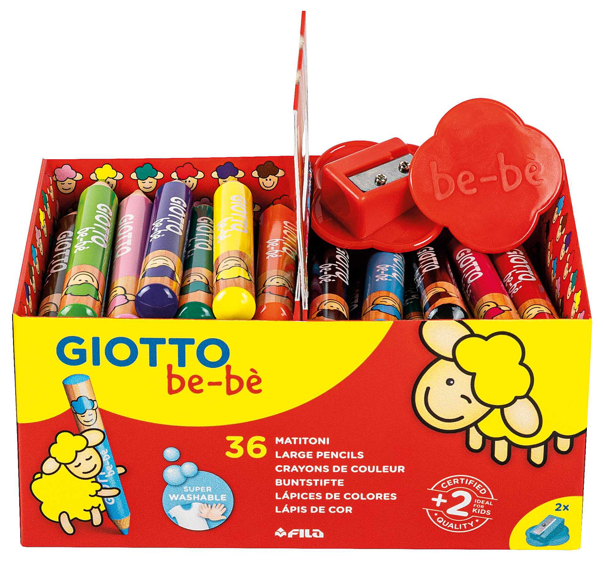 Debele okrogle barvice GIOTTO be-bè šolsko pakiranje