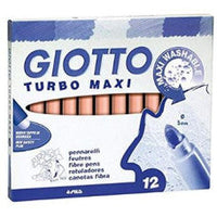 Debele pralne flomastri GIOTTO Turbo Maxi 5 mm – kožna roza