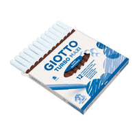 Debele pralne flomastri GIOTTO Turbo Maxi 5 mm – rjava