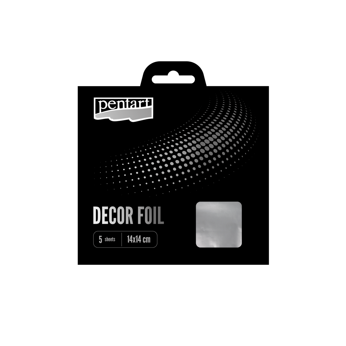 Decor foils metallic 14 x – srebrna cm