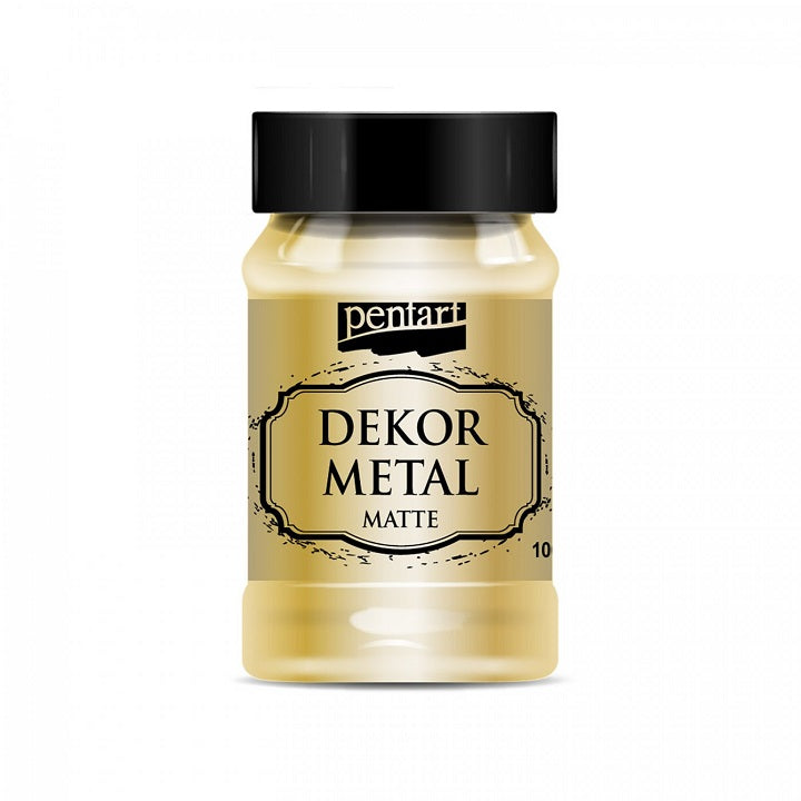Dekorativna barva Pentart 100 ml kovinska mat – bronasta