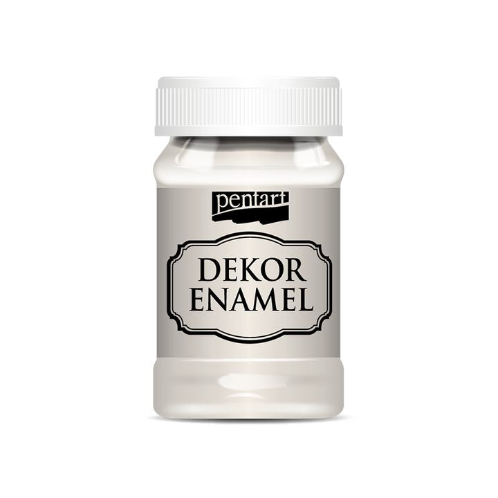 Dekorativni emajl Pentart 100 ml – kremno-bela