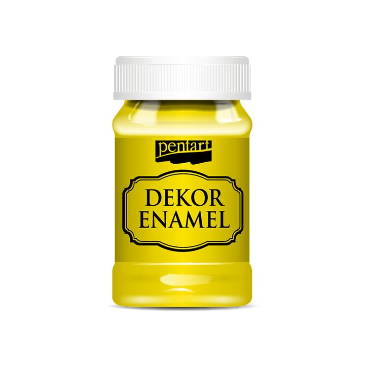 Dekorativni emajl Pentart 100 ml – rumena