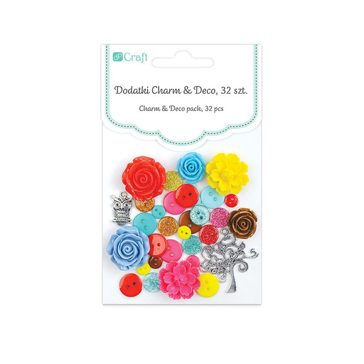 Dekorativni dodatki Charm & Deco Juicy - 32 kosov