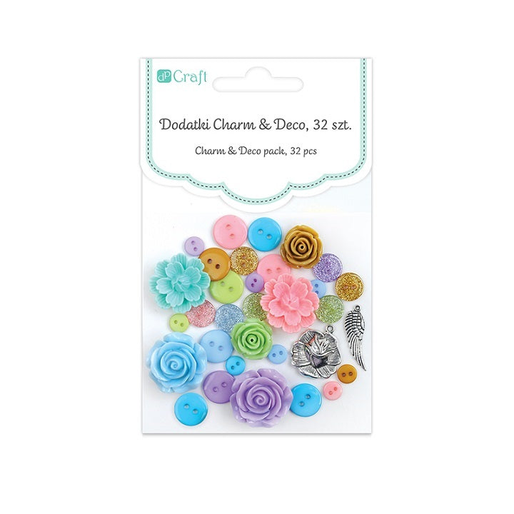 Dekorativni dodatki Charm & Deco So Pastel - pakiranje 32 kom