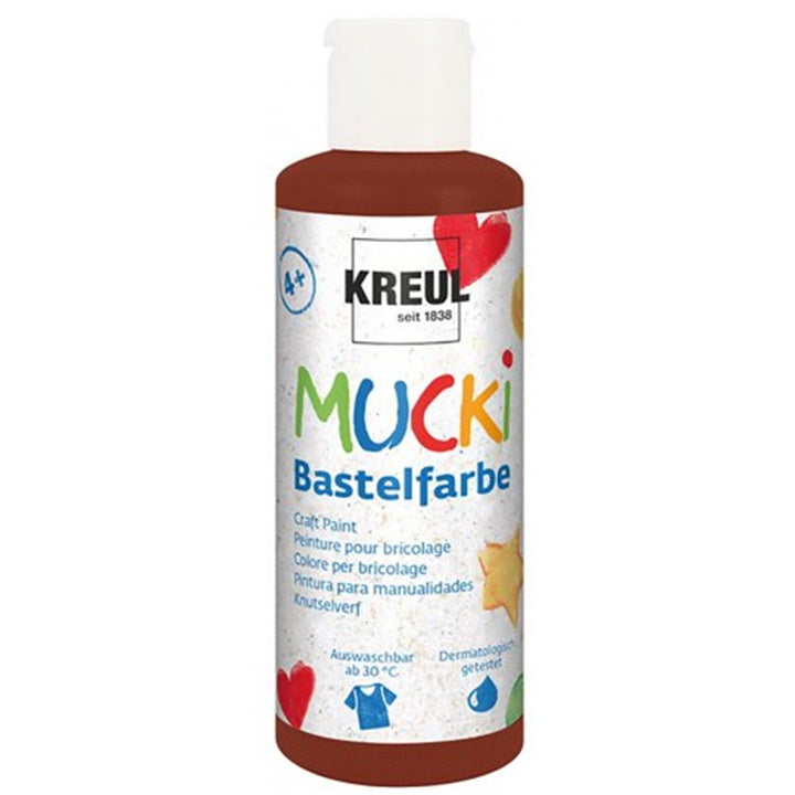 Otroška hobi barva MUCKI 80 ml – Brown