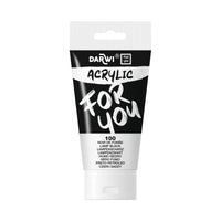 Akrilna barva DARWI Acryl 75 ml – Črna