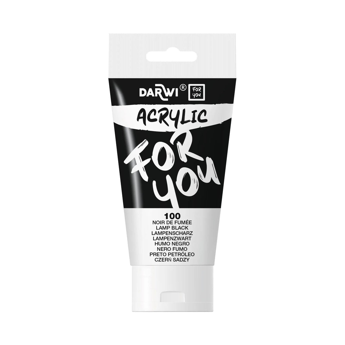 Akrilna barva DARWI Acryl 75 ml – Črna