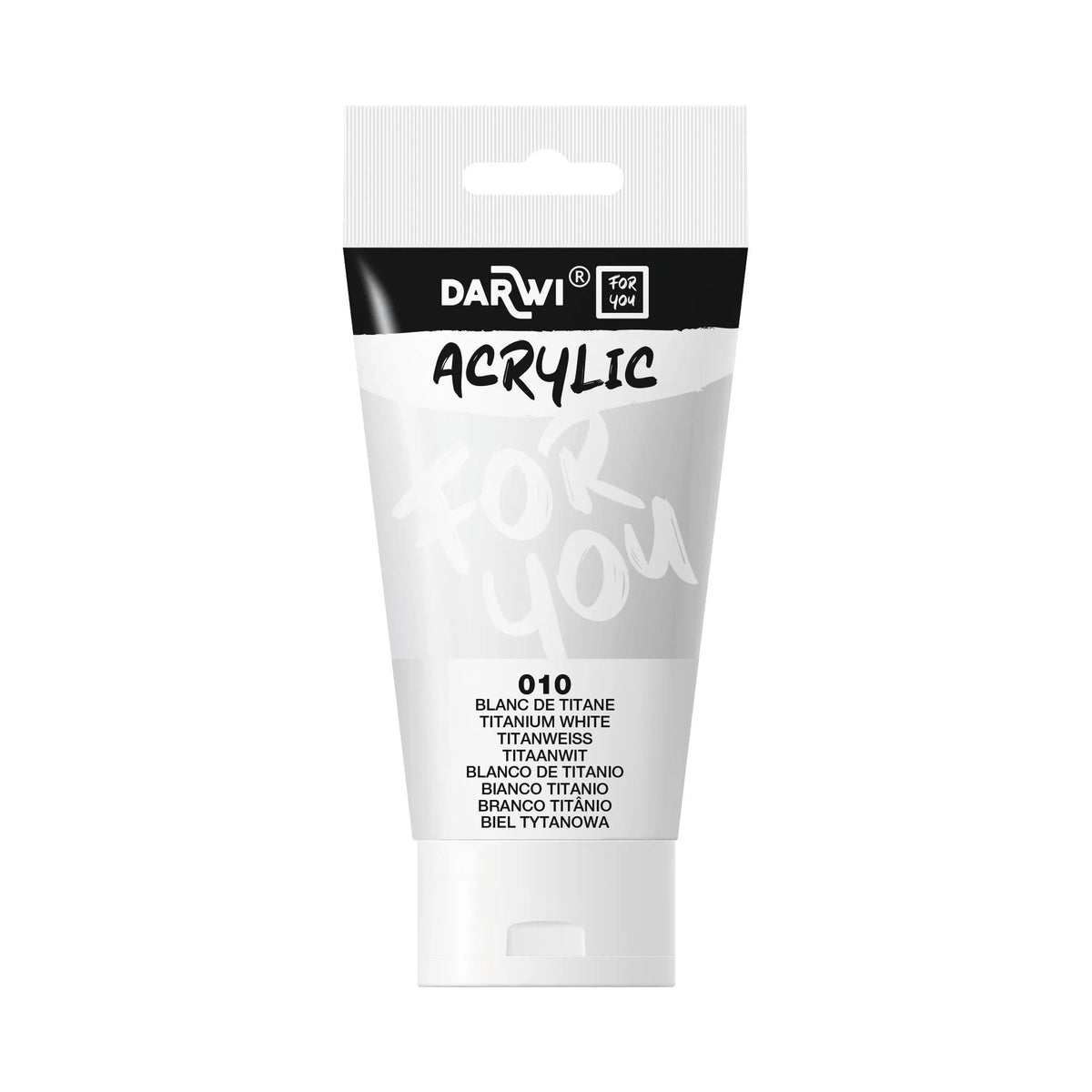 Akrilna barva DARWI Acryl 75 ml – Bela