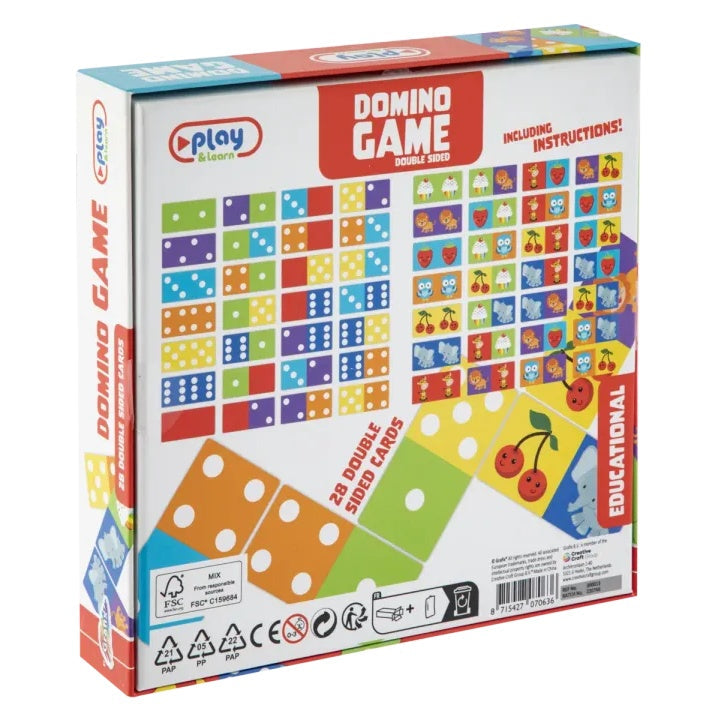 Dvostranska igra Domino - 28 izobraževalnih kart – pogled 4