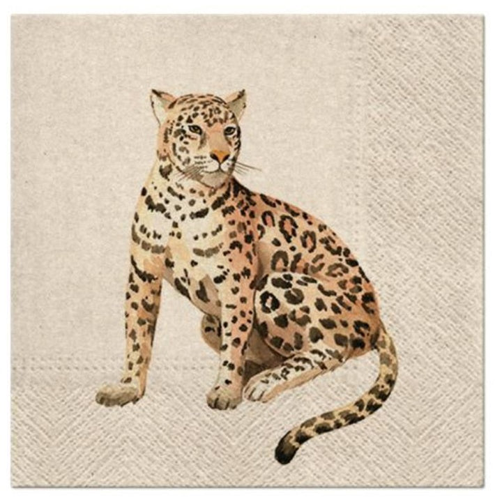 Eko servieta za decoupage Leopard - 1 kos