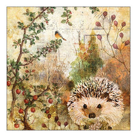 Eko serviete za decoupage Autumn Hedgehog - 1 kos